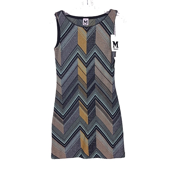 Missoni Dresses & Skirts - Missoni Wool Metallic Chevron Mini Dress Italy 2